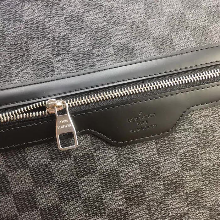 路易威登LV頂級原單N41106 Mick 中號手袋 Damier Graphite 帆布搭配黑色牛皮 YDH1195